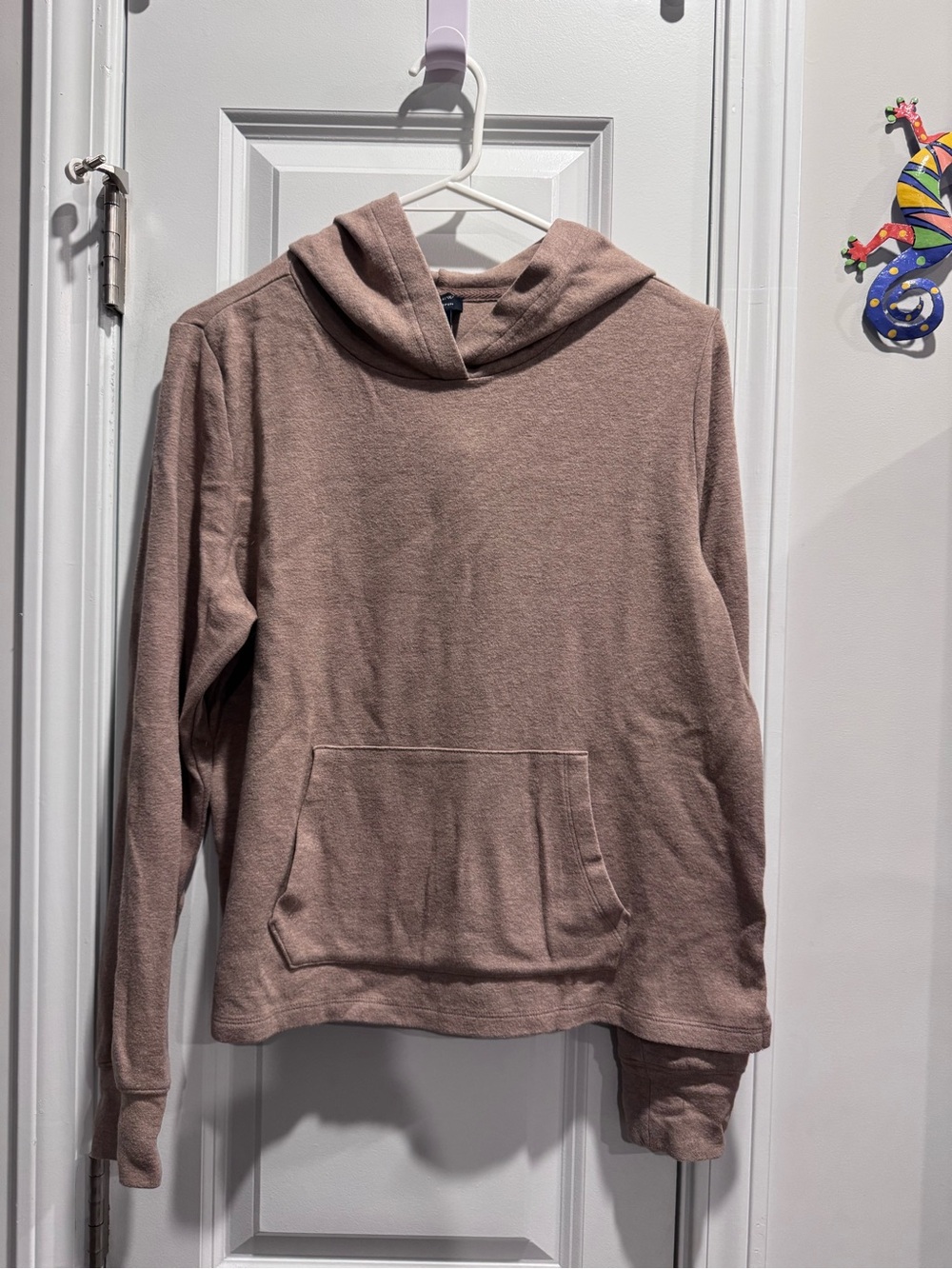 Hooded Pullover Sweater - Dusty Beige